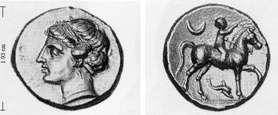 didrachm/stater/nomos of Tarentum, 281-228 BC (Campano-Tarantine Stater)